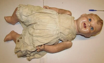 Bambolotto baby doll GèGé Bonomi Furga Fata Lenci in cartapesta primi 900 - Immagine 1 di 4