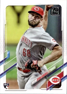 Ryan Hendrix 2021 Topps Update - #US37 RC - Cincinnati Reds - Image 1 of 2