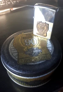 limited zippo benzin feuerzeug - 90 jahre - the reunion harley davidson 1993 - Bild 1 von 12
