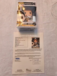 SIDNEY CROSBY signed PENGUINS Funko Pop JSA COA Full LOA - Picture 1 of 9