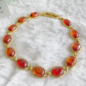 Armband Naga Auge Rot Edelstein Farbe Edelstein Schmuck Charm Heiliges Glück Amulett - Bild 1 von 2