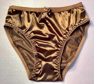 Women’s panties bikinis ANN DIANE size XL glossy satin soft silky w/decoration - Picture 1 of 5