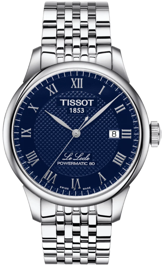 Reloj automático para hombre Tissot Le Locle Powermatic 80 esfera azul T0064071104300 Foto 1 de 4