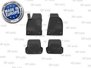 NEW SET LHD BLACK RUBBER FLOOR MATS LINERS ALL WEATHER FOR SEAT EXEO 2008-2013 - Picture 1 of 6