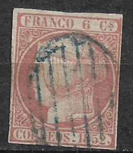 spain 1852 edifil 12 used matasello azul - 21/2 - Picture 1 of 1