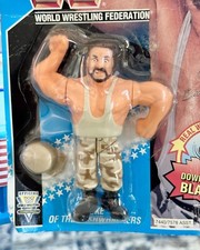 LUKE KHAKI BUSHWHACKER with Original Hat MOC Mint On Card WWF Figure Hasbro