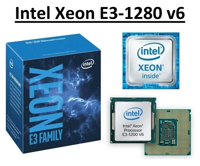Intel Xeon E3-1280 v6 SR325 3.9 - 4.2 GHz, 8 MB, 4 Core, Socket LGA1151, 72W CPU - Image 1 of 4