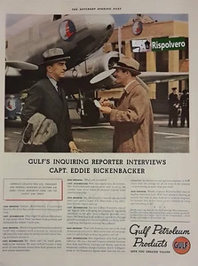 Pubblicità ADVERTISING RITAGLIO 1938 GULF PETROLEUM PRODUCTS  - Picture 1 of 1