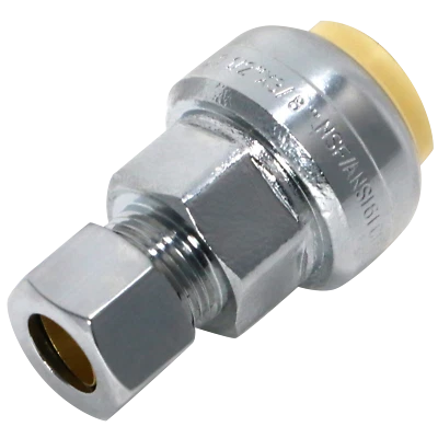 5 Pcs XFITTING OD Compression Adapter Push Fit 1/2" x 3/8", Push to Connect - Image 1 of 4