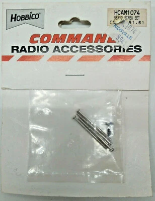 SERVO SCREW SET Balsa RC Model Airplane Radio Accessories Parts Hobbico HCAM1074 - Image 1 of 3