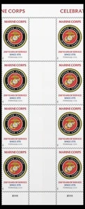 US 6011 Marine Corps 250 Years F vert gutter block 8 MNH 2025 after 6/1 - Picture 1 of 1