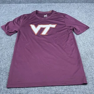 Virginia Tech Hokies weinrot & orange T-Shirt Jugend XL Kurzarm - Bild 1 von 5