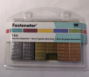 EK Success Fastenater 142* dekorative Klammerbarren Gold Kupfer Silber gemustert - Bild 1 von 4