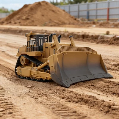 1:16 RC Bulldozer Remote Control Front Loader Tractor Heavy Construction Vehicle - Image 1 of 4
