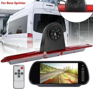 Brake Light Backup Camera + 7'' Rear View Monitor for Mercedes Benz Sprinter Van - Picture 1 of 6