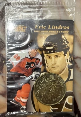 ERIC LINDROS 1997 PINNACLE MINT COLLECTION PROMO CARD FLYERS  - Image 1 of 2