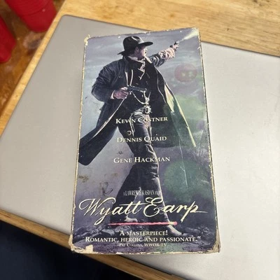 Wyatt Earp VHS 2 Tape Set 1994 Kevin Costner Dennis Quaid Gene Hackman - Image 1 of 3