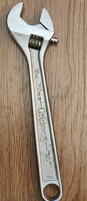 Винтажный регулируемый гаечный ключ CRESCENT 10 дюймов - 250 мм No72 сделано в США  - Изображение 1 из 4