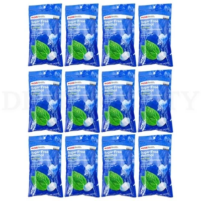 Gotas para la tos con mentol sin azúcar CVS Health 36 unidades cada lote de 12 bolsas Foto 1 de 3