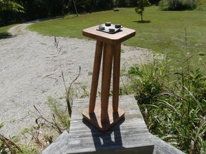 Vintage Wooden Nut Cracker – Drop In & Twist Pecan Cracker, Unusual Primitive De - Picture 1 of 7