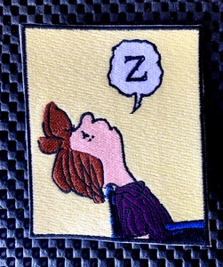 PEPPERMINT PATTY PEANUTS CARTOON CHARACTER SEW ON ONLY PATCH 3" x 3 3/4" NOS - Picture 1 of 2