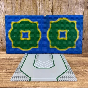 Set of 2 Lego Pirate Forbidden Island Baseplate 32 x 32 Island Center Lagoon - Picture 1 of 7
