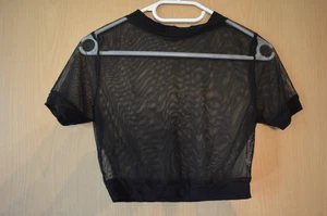 Cropped Mesh T-Shirt 38 schwarz Pretty Little Think - Bild 1 von 4