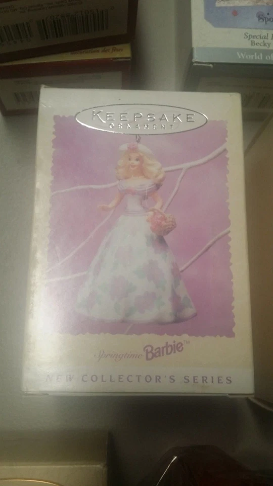 1995 Hallmark Keepsake Ornament Springtime Barbie b Foto 1 de 2