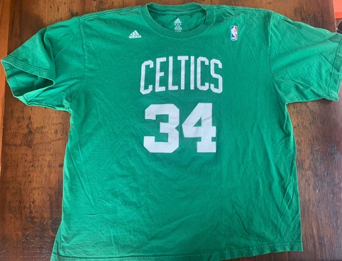 Men’s Boston Celtics Paul Pierce T Shirt adidas Green Sz XXL Cover