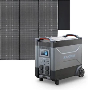 4000W Tragbarer Powerstation mit 600W Monokristalline Solarmodule für Wohnmobil - Bild 1 von 16