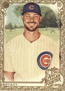 Allen and Ginter Gold #16 Kris Bryant Chicago Cubs BX 50A 2019 - Imagen 1 de 2