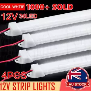 4x LED Strip Lights Bar Car 12V Caravan Boat Fishing Camping Light Interior Lamp - Picture 1 of 12