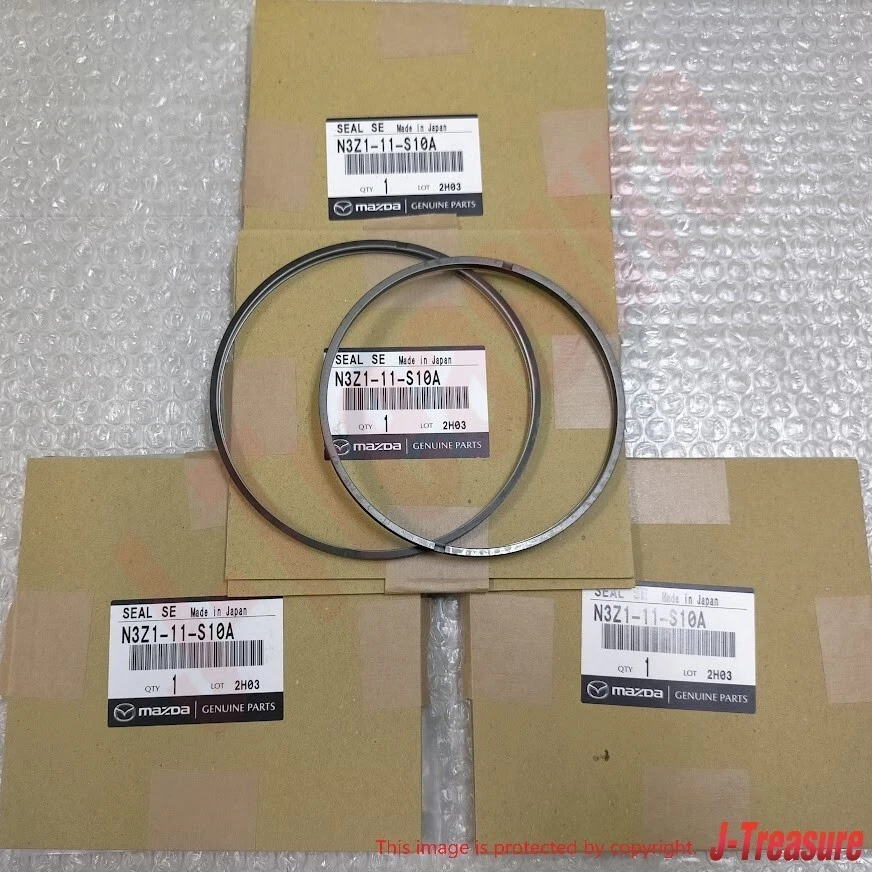 Juego de 4 anillos de sello de control de aceite de motor rotativo genuino MAZDA RX-7 FC3S FD3S RX-8 SE3P Foto 1 de 4