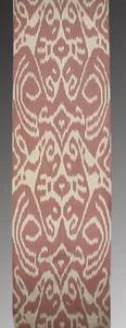 3.2 Yard HAND MADE UZBEK Natural SILK IKAT ADRAS FABRIC # 6328** - Picture 1 of 4