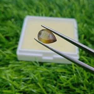 2,3 Karat Birnenform Brillantschliff gelbe Farbe natürlicher Sphen Edelstein - Bild 1 von 4