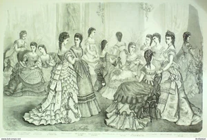 Gravure de mode La Mode illustrée (Maison Fladry) - Picture 1 of 1