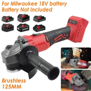 125mm Brushless Angle Grinder Cordless 10000RPM Tool For Milwaukee 18V Battery - Picture 1 of 13