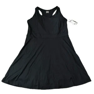 Women’s Athleisure Active Halter Dress Size XL NWT Black Shorts Pockets - Picture 1 of 13