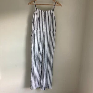 old navy Women's linen blend jumpsuit size medium preowned - Picture 1 of 9