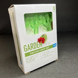 Walgreens Garden Party Cactus Light Set LED 10 Lights 5.5 ft long Indoor - Picture 1 of 10