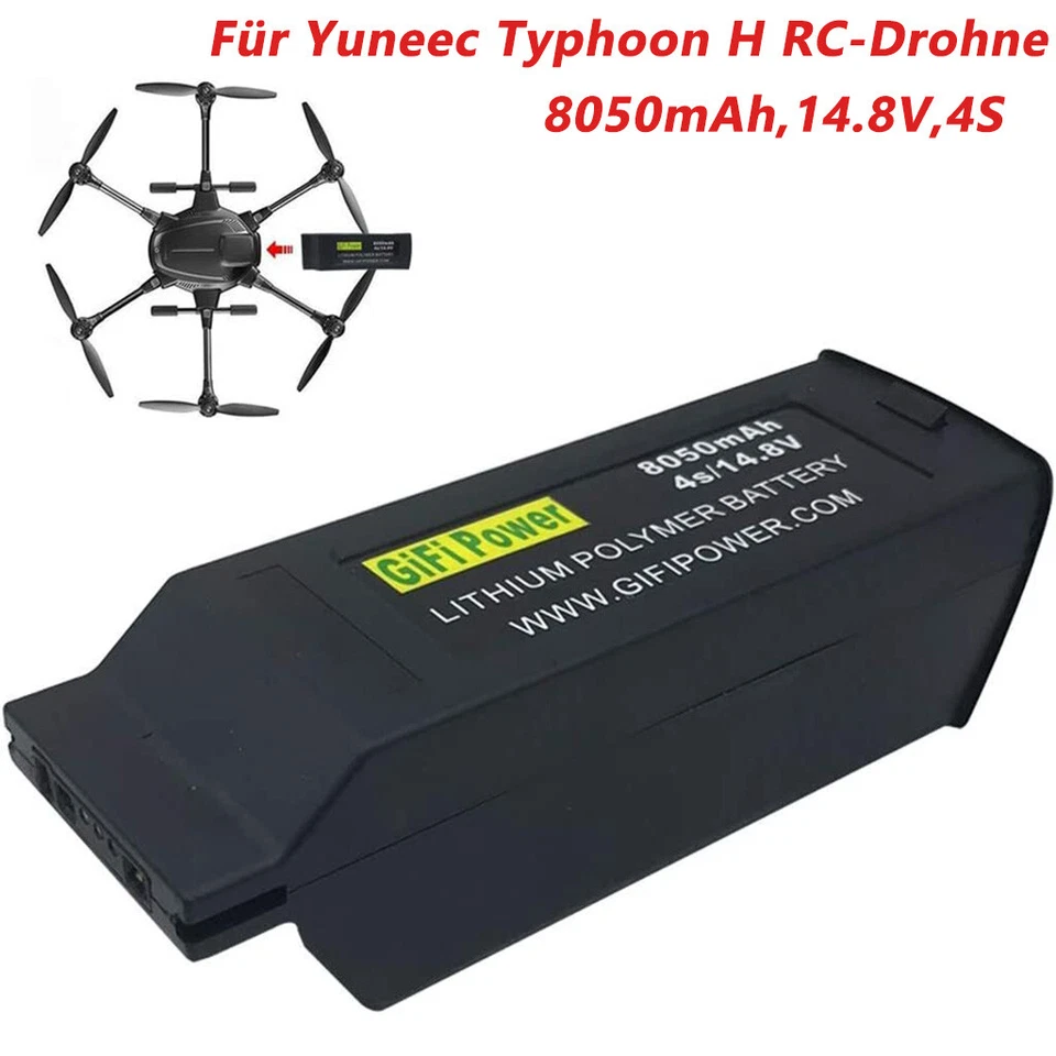 MARKENLOS Batería para YUNEEC Typhoon H Drone 8050mAh 4S 14,8V LiPO Batería de repuesto para Typhoon H+