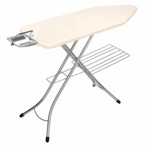 Brabantia Bügeltisch 124x45 cmDampfstopmulde Wäscheablage Ecru Edelstahl - Bild 1 von 1