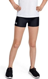 Under Armour 254596 Girls' HeatGear Shorty Black (001)/White Size YMD - Picture 1 of 3