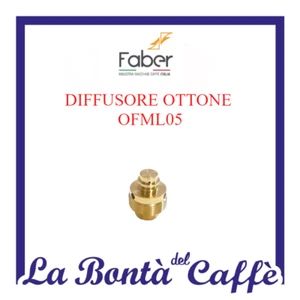 RICAMBIO ORIGINALE DIFFUSORE OTTONE PER MACCHINA CAFFE' FABER OFML05 - Picture 1 of 1