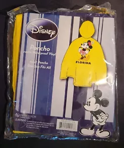 Disney Minnie Mouse Adult Poncho Florida Adult Size One Size Fits All NIP - Picture 1 of 5