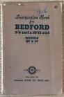 Vauxhall Bedford 5/6 Cwt 10/12 Cwt Instruction Handbook Mar 1946 #Ts225/1 Hc Jc