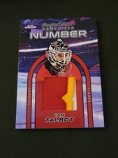 2022 IN THE CREASE CAM TALBOT GUN-39 #ed 7/10 GAME USED NUMBER PATCH 3 COL