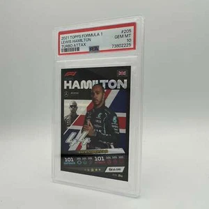 PSA 10 - LEWIS HAMILTON #205 - 2021 Topps Turbo Attax F1 - Picture 1 of 4