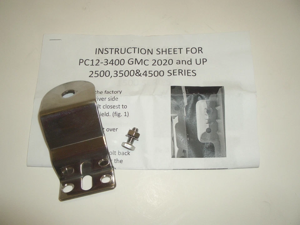 PROCOMM PC12-3400 STAINLESS ANTENNA HOOD MOUNT 2020+ CHEVY SIERRA GMC SILVERADO - Image 1 of 1