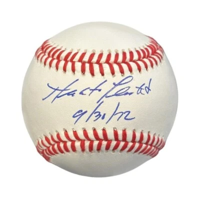 Roberto Clemente Jr Signed Baseball Inscribed "9/30/72" (PSA COA) - Image 1 of 4